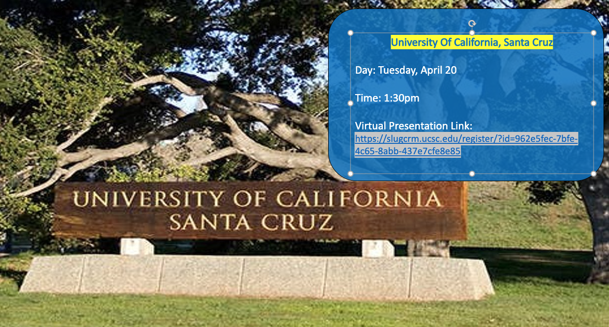 UC Santa Cruz Virtual Presentation